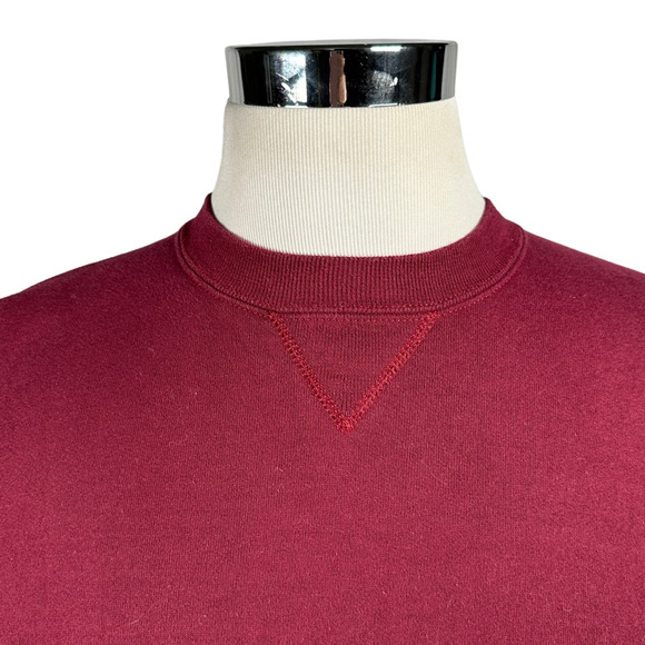 Vintage Russell Athletic Maroon/burgundy Sweatshirt - Picture 5 of 8